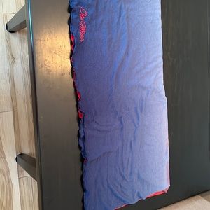 Ole Miss infinity loop scarf ombré red and navy colors